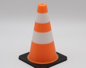 Mini Traffic Cone Desk Decor – 3D Printed Novelty Accessory, Customizable Color
