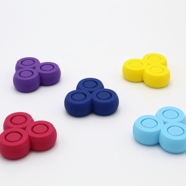 Handheld Triple Roller Fidget Toy - Pocket-Sized Stress Relief