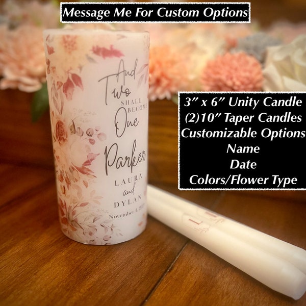 Rustic Unity Candle Etsy
