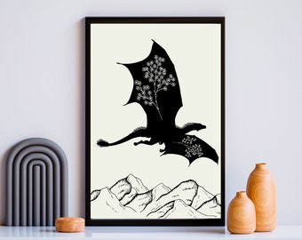 Throne of Glass Inspired Abraxos Digital Art Print