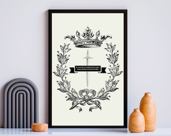 The Cruel Prince Inspired Digital Art Print