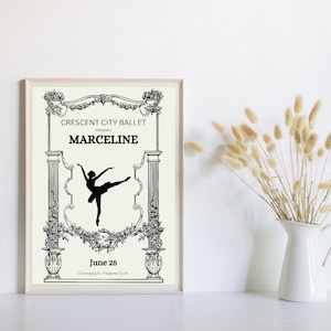 Crescent City Ballet Poster Digital Art Print based of Crescent City Books