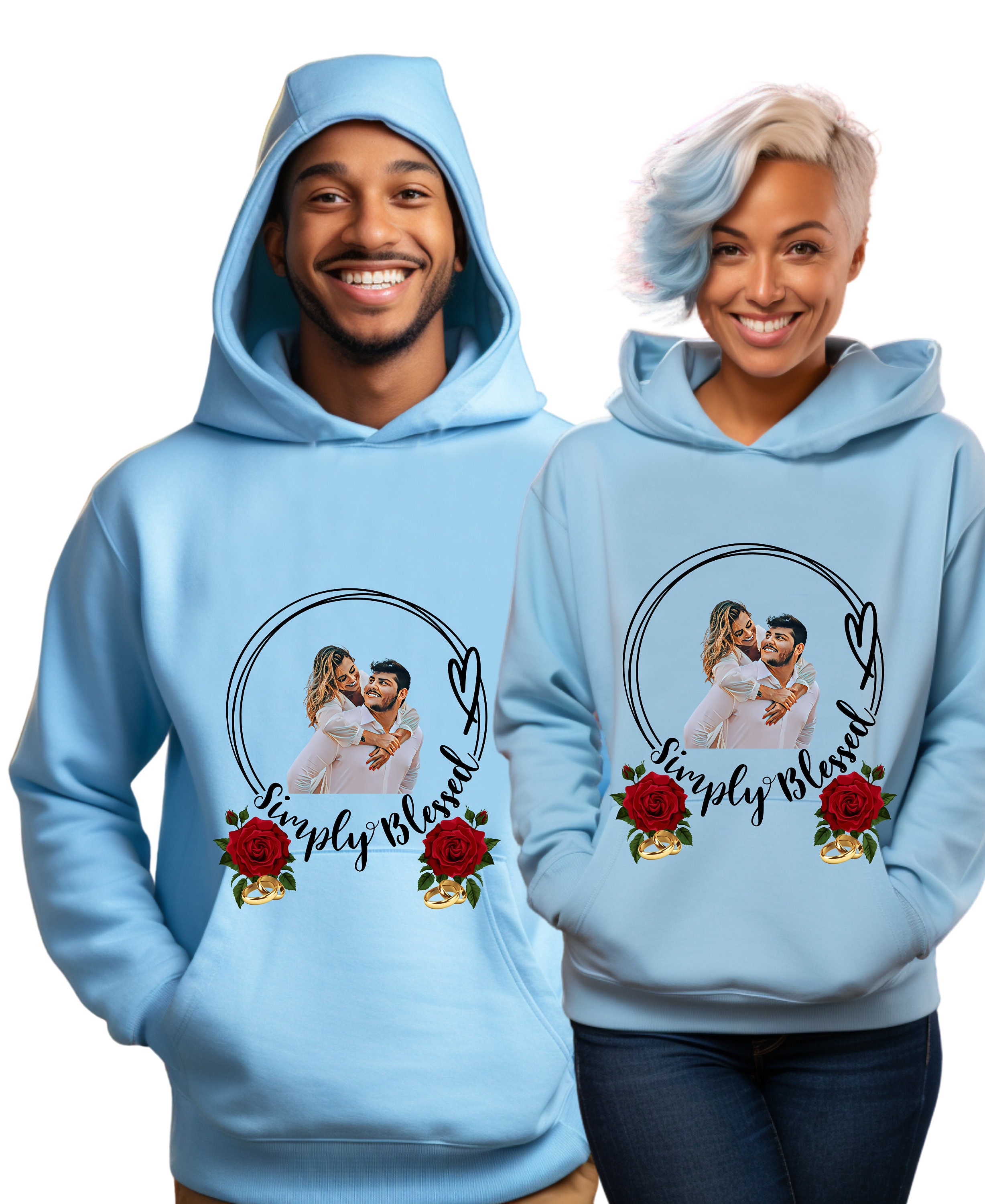 His and Hers Hoodies Etsy UK