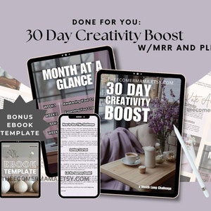 30 Day Creativity Boost Guide w/Master Resell Rights (MRR) and Private Label Rights (PLR) for Marketers, Creatives, & Entrepreneurs