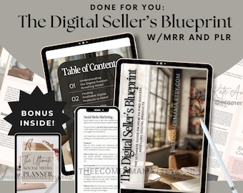 The Digital Seller's Blueprint with Master Resell Rights (MRR) and Private Label Rights (PLR): DFY Digital Marketing Product