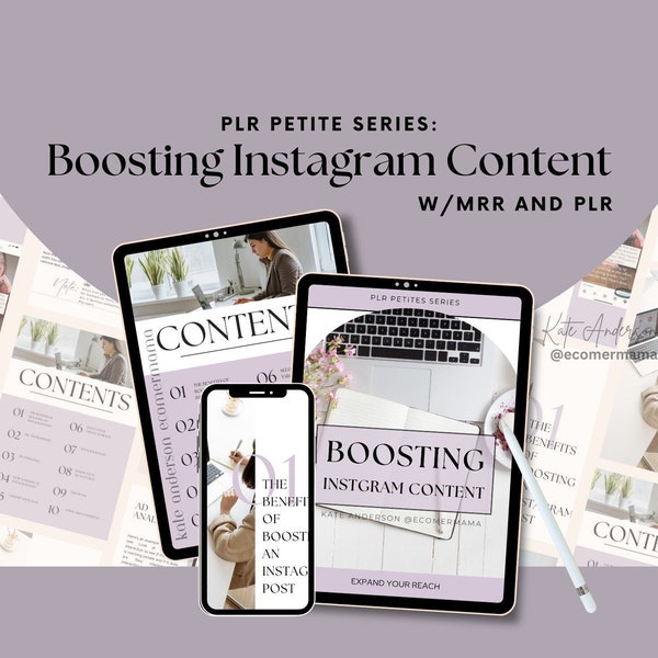 Boosting Instagram Content (PLR Petite Series) with Master Resell Right MRR and Private Label Rights PLR - a dfy Digital product/eBook/guide