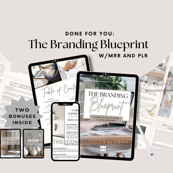 The Branding Blueprint eBook/guide with Master Resell Rights (MRR) and Private Label Rights (PLR) - A Done-for-You Digital Marketing Product