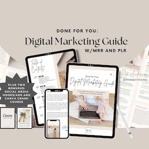 Done for You: Digital Marketing Guide/eBook w/ Master Resell Rights MRR and Private Label Rights PLR a Digital Marketing DFY Product image 1