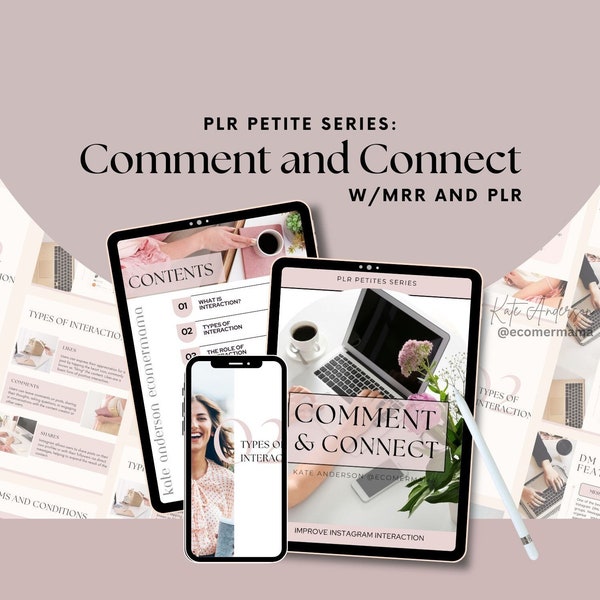 Comment and Connect (PLR Petite Series) with Master Resell Right MRR and Private Label Rights PLR - a dfy Digital product/ebook/guide