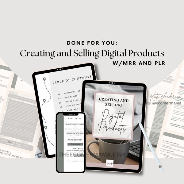 How To Create and Sell Digital Products Guide with Master Resell Rights (MRR) and Private Label Rights (PLR), Done For You ebook To Resell
