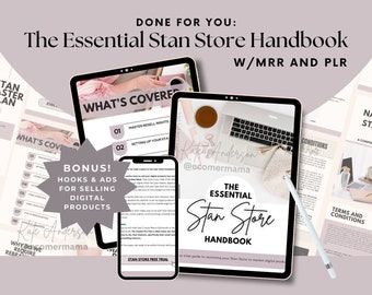 The Essential Stan Store Handbook with Master Resell Right MRR and Private Label Rights PLR - a DFY Digital Marketing Product - Lead Magnet