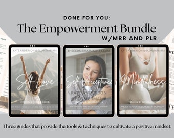 The Empowerment Bundle: 3 Personal Growth Guides & Workbooks w/Master Resell Rights MRR and Private Label Rights (PLR) a DFY Digital Product