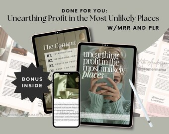 Unearthing Profit in the Most Unlikely Places with Master Resell Rights (MRR) and Private Label Rights (PLR): DFY Digital Marketing Guide