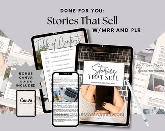 Stories That Sell eBook/guide with Master Resell Rights (MRR) and Private Label Rights (PLR) - A Done-for-you Digital Product