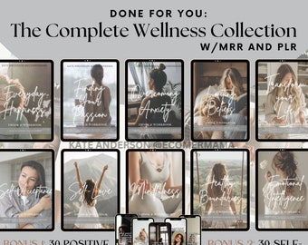The Complete Wellness Collection: 10 Growth Guides & Workbooks w/Master Resell Rights MRR and PLR for Coaches, Therapists, Marketers