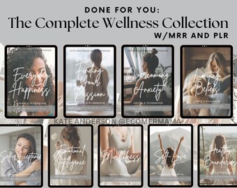 The Complete Wellness Collection: 9 Growth Guides & Workbooks w/Master Resell Rights MRR and PLR for Coaches, Therapists, Marketers