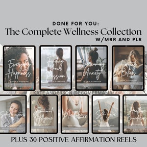 The Complete Wellness Collection: 9 Growth Guides & Workbooks w/Master Resell Rights MRR and PLR for Coaches, Therapists, Marketers