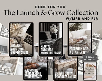 Launch and Grow Collection with Master Resell Rights (MRR) and Private Label Rights (PLR) - a DFY Digital Product