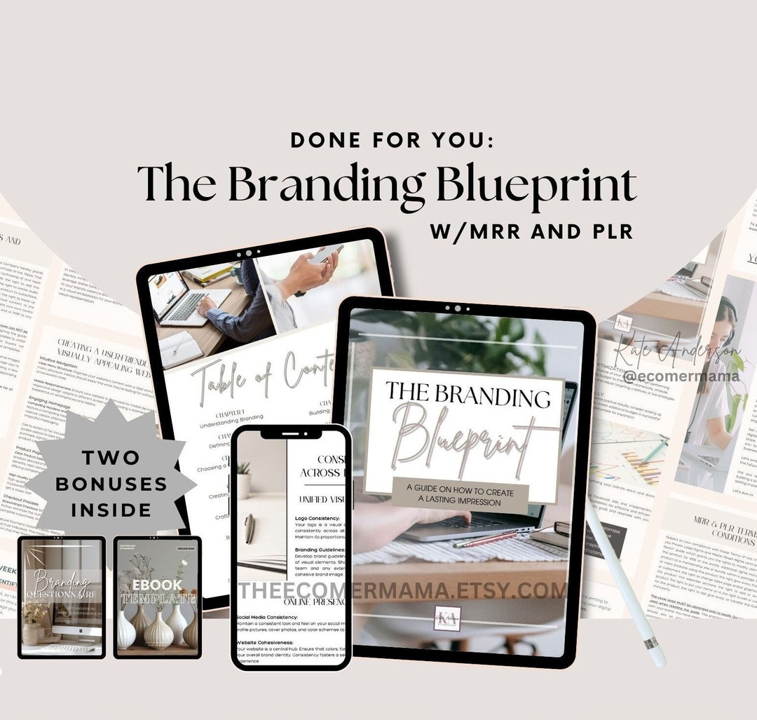The Branding Blueprint Ebook Guide With Master Resell Rights Mrr And