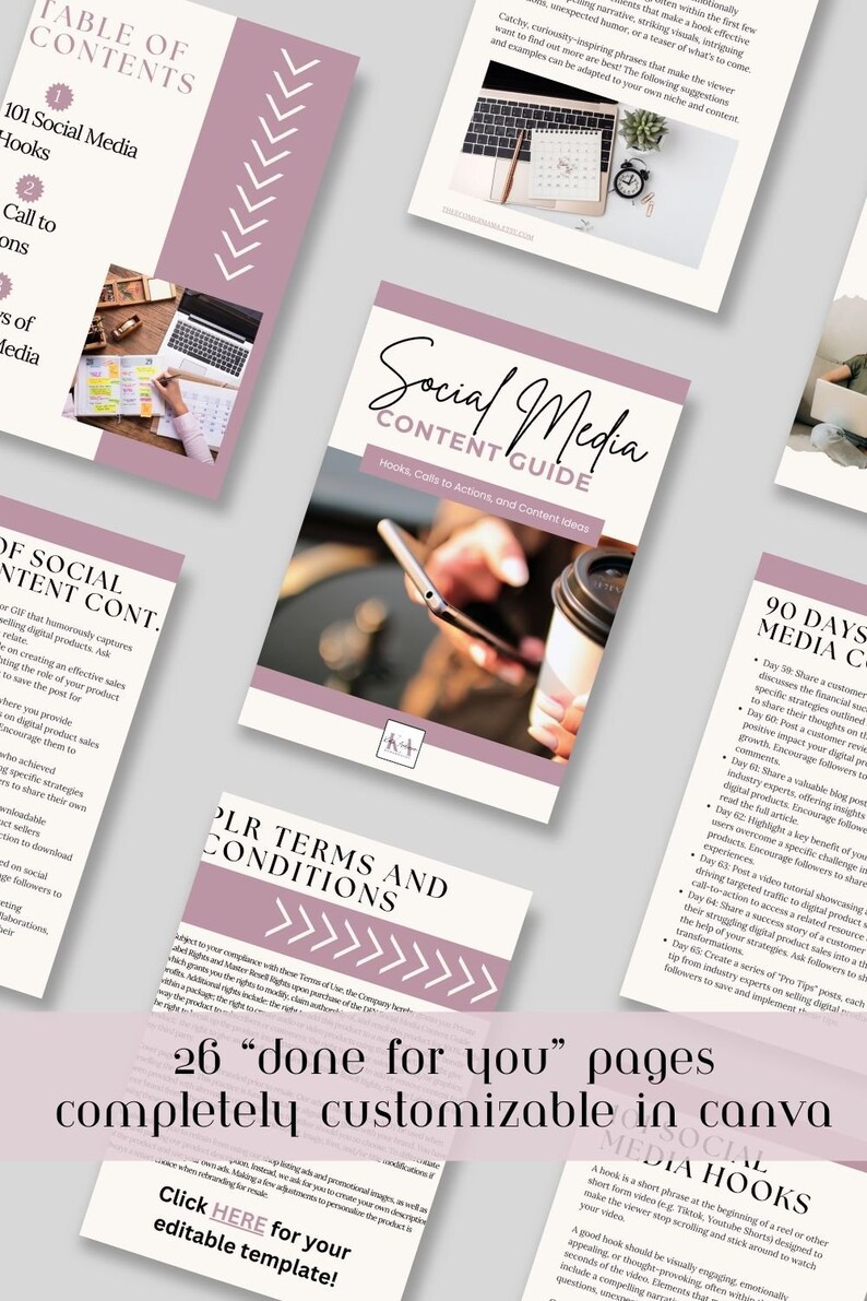 Social Media Content Guide With Master Resell Rights (MRR) and Private ...