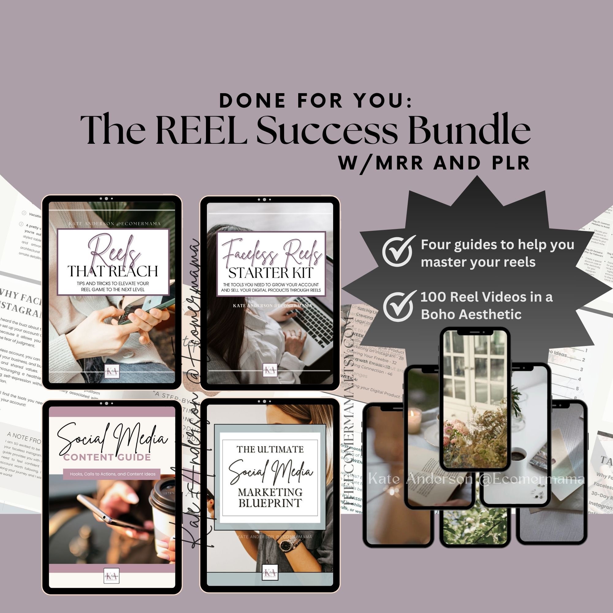 The REEL Success Digital Marketing Bundle: 4 Ebooks W/master Resell ...