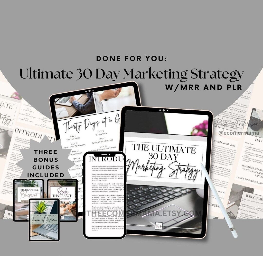 The Ultimate 30 Day Marketing Strategy With Master Resell Rights (MRR ...
