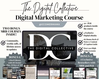 Der Digital Collective Digital Marketing Kurs w / Master Resell Right MRR - Früher Simply Digital w / 20+ PLR Produkte & 2 Mini MRR Kursen