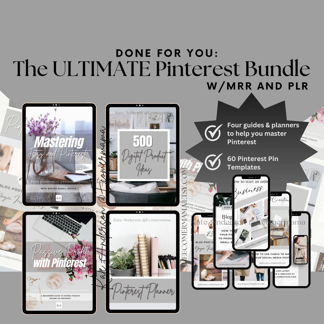 Pinterest Essentials The Ultimate Pinterest Bundle: 5 Products to Help Master Your Pinterest ...