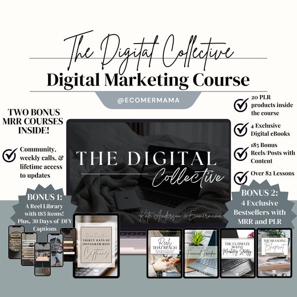 PROMO TODAY! The Digital Collective Digital Marketing Course with Master Resell Rights (MRR) - Passive Income (formerly Simply Digital)