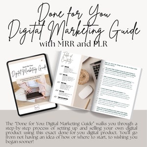 Done for You: Digital Marketing Guide/eBook w/ Master Resell Rights MRR and Private Label Rights PLR a Digital Marketing DFY Product image 5