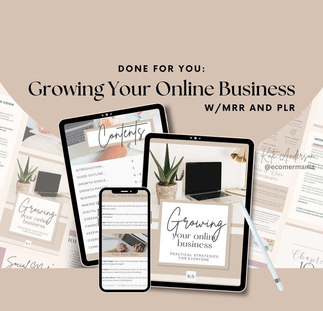 How to Grow Your Online Business Ebook With Private Label Rights (PLR ...