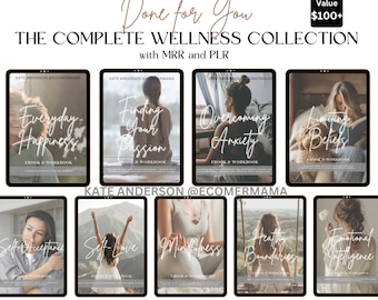 The Complete Wellness Collection: 9 Growth Guides & Workbooks w/Master Resell Rights MRR and PLR for Coaches, Therapists, Marketers