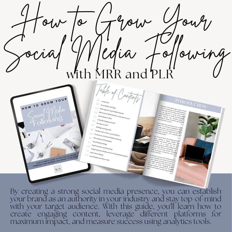 How to Grow Your Social Media Following Ebook With Master Resell Rights ...
