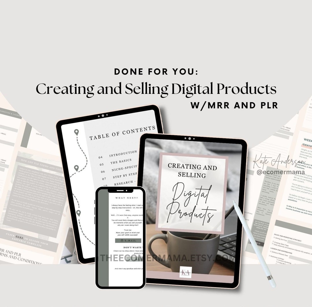 How to Create and Sell Digital Products Guide With Master Resell Rights ...