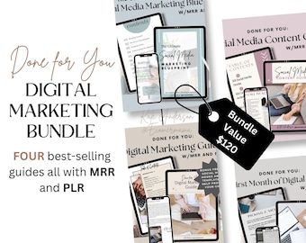 Done for You: Digital Marketing Guide/eBook BUNDLE w/Master Resell Rights (MRR) and Private Label Rights (PLR)