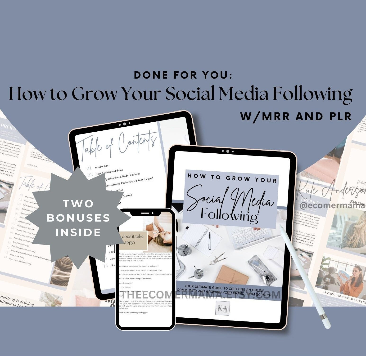 How to Grow Your Social Media Following Ebook With Master Resell Rights ...