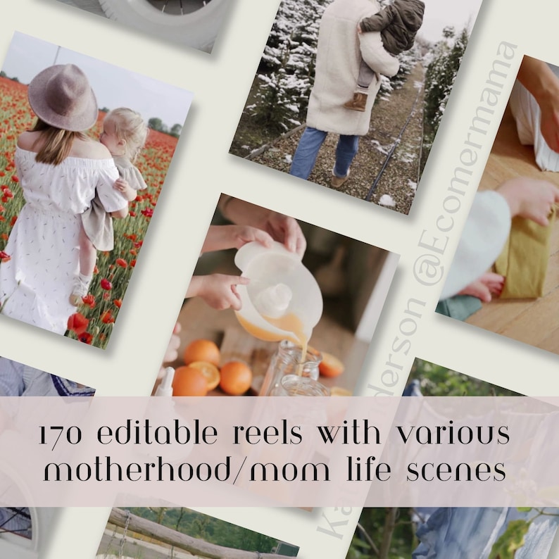 250+ Faceless MOTHERHOOD Reel Videos w/Master Resell Rights (MRR) & Private Label Rights (PLR): Faceless Social Media with and without Hooks image 3