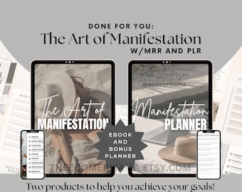 Art of Manifestation eBook & Planner w/Master Resell Rights MRR and Private Label Rights PLR - Wellness | Coaches | Therapists | Marketers