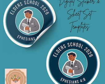 Elders School 2026 Sticker | JW Elder Gift | Ephesians 4:8 (Digital Download)