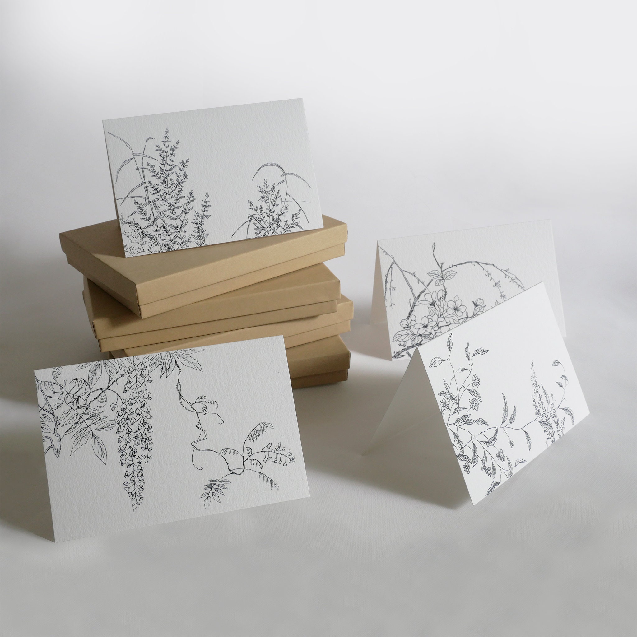 White Blank Note Cards With Envelope / Size A2 / Blank Card and Envelopes /  4.25 X 5.5 / Set of 25 / Paper Made With Renewable Energy 