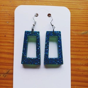 Epoxy resin earrings