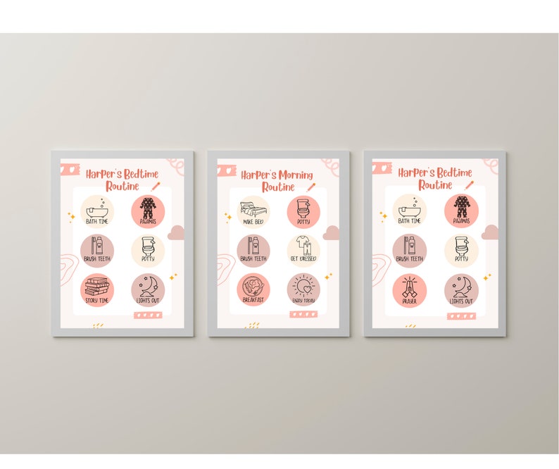 Morning & Bedtime Routine (instant Download) - Etsy