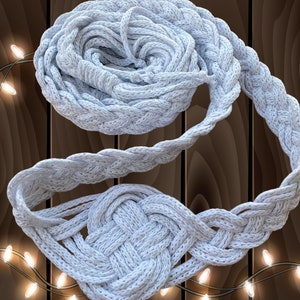 White Handfasting Cord -  Fairy Wedding Infinity Knot Cord - Pagan Ceremony- Scottish Wedding.