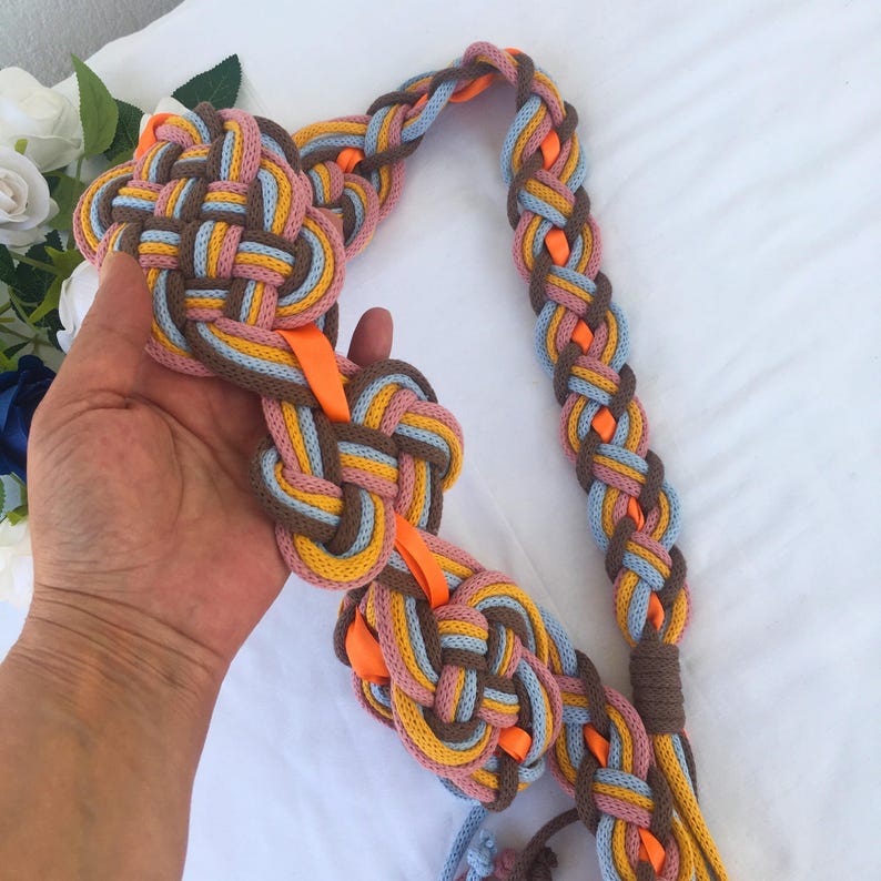 Halndfasting Rope Braided Handfasting Cord: Celtic Knot Wedding Rope - Boho Ceremony ...