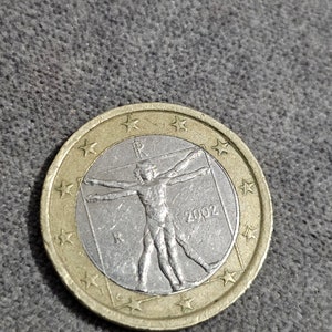Moeda 1 euro Itália ano 2002