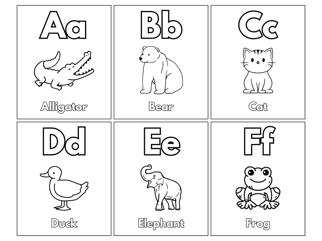  Ausmalbilder Tiere Alphabet Ausmalbilder zum ausdrucken Malvorlagen für 
