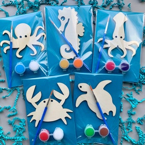 Ocean Party Favors - Custom Party Favors - Under The Sea Party Favors - Paint Kit - Craft Kit