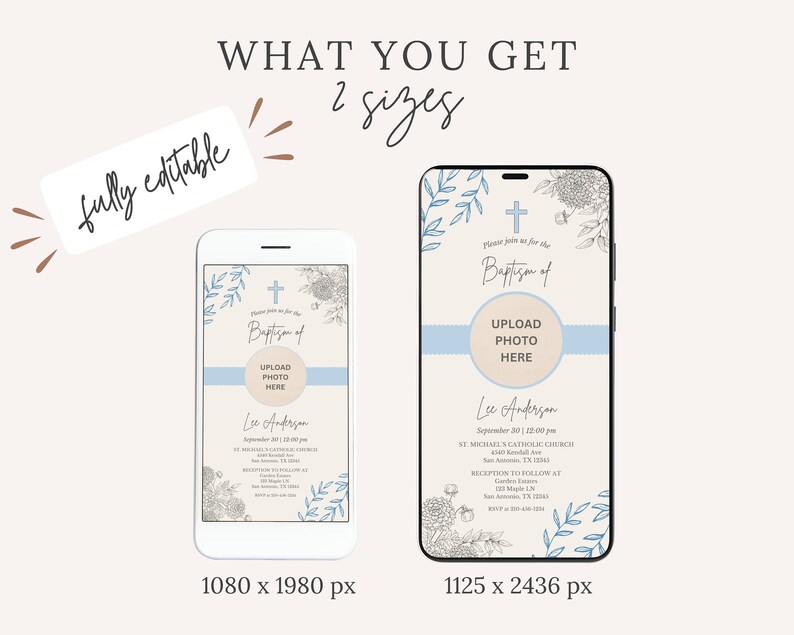 Evite Baptism, Baptism Boy Invitation, Watercolor Blue Baptism