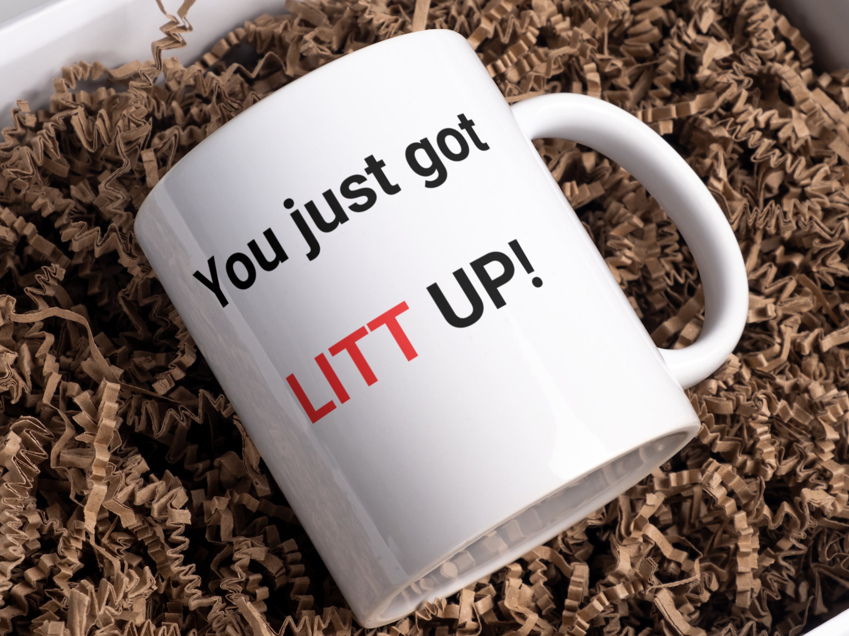 Suits-You Just Got Litt Up! - Louis-Litt - Harvey-Specter - Suits1 Mug -  Funny Coffee Mug - Official Louis-Litt Mug As Seen On Suits- Gift For  Coffee