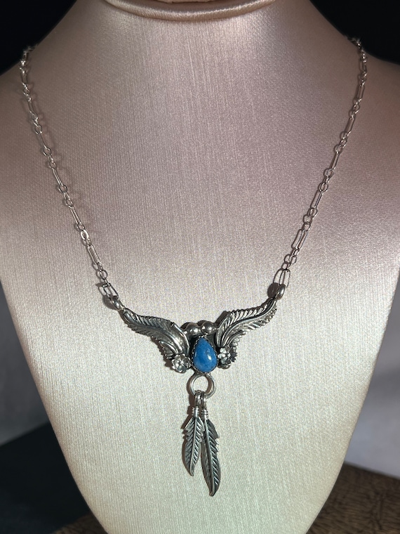 Sadie Randolph ターコイズペンダント ナバホ Sterling Sadie Randolph